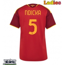 AS Roma Evan Ndicka #5 Replica Home Shirt Ladies 2026-27 Short Sleeve